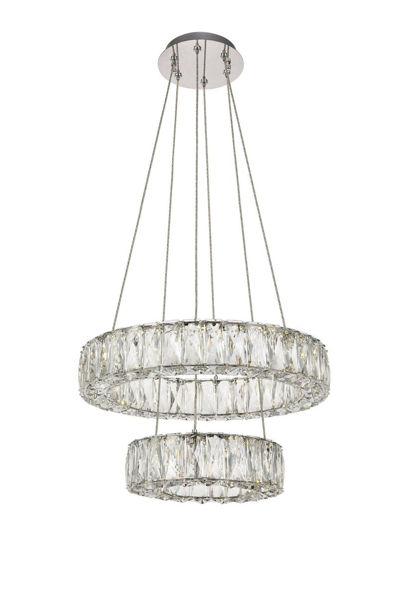 LED Chandelier<br /><span style="color:#4AB0CE;">Entrega: 4-10 dias en USA</span><br /><span style="color:#4AB0CE;font-size:60%;">PREGUNTE POR ENTREGA EN PANAMA</span><br />Collection: Monroe<br />Finish: Chrome