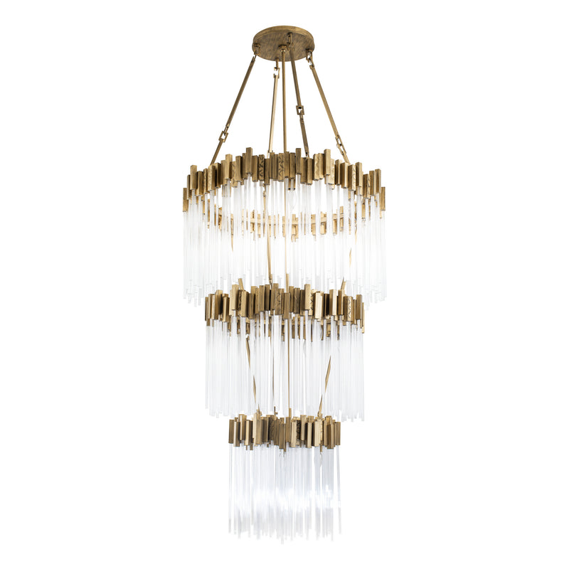 19 Light Chandelier<br /><span style="color:#4AB0CE;">Entrega: 4-10 dias en USA</span><br /><span style="color:#4AB0CE;font-size:60%;">PREGUNTE POR ENTREGA EN PANAMA</span><br />Collection: Matrix<br />Finish: Havana Gold