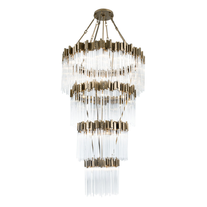 30 Light Chandelier<br /><span style="color:#4AB0CE;">Entrega: 4-10 dias en USA</span><br /><span style="color:#4AB0CE;font-size:60%;">PREGUNTE POR ENTREGA EN PANAMA</span><br />Collection: Matrix<br />Finish: Havana Gold