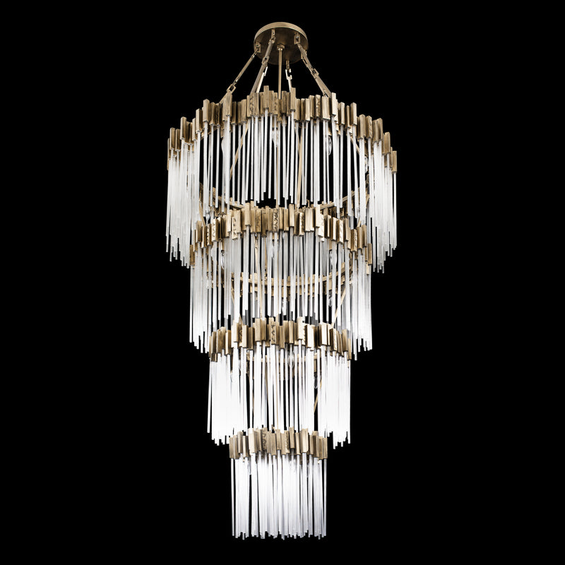 30 Light Chandelier<br /><span style="color:#4AB0CE;">Entrega: 2-3 semanas en USA</span><br /><span style="color:#4AB0CE;font-size:60%;">PREGUNTE POR ENTREGA EN PANAMA</span><br />Collection: Matrix<br />Finish: Havana Gold