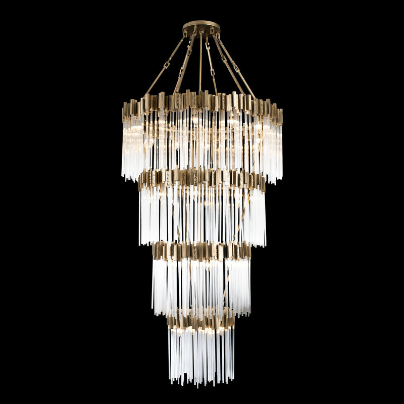 30 Light Chandelier<br /><span style="color:#4AB0CE;">Entrega: 2-3 semanas en USA</span><br /><span style="color:#4AB0CE;font-size:60%;">PREGUNTE POR ENTREGA EN PANAMA</span><br />Collection: Matrix<br />Finish: Havana Gold