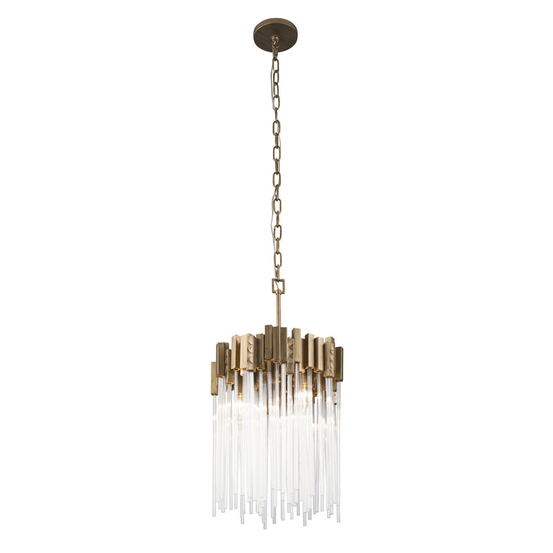 Three Light Pendant<br /><span style="color:#4AB0CE;">Entrega: 4-10 dias en USA</span><br /><span style="color:#4AB0CE;font-size:60%;">PREGUNTE POR ENTREGA EN PANAMA</span><br />Collection: Matrix<br />Finish: Havana Gold