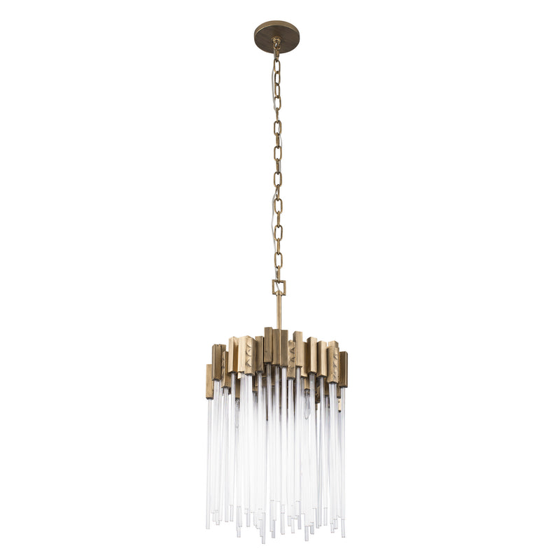 Three Light Pendant<br /><span style="color:#4AB0CE;">Entrega: 4-10 dias en USA</span><br /><span style="color:#4AB0CE;font-size:60%;">PREGUNTE POR ENTREGA EN PANAMA</span><br />Collection: Matrix<br />Finish: Havana Gold