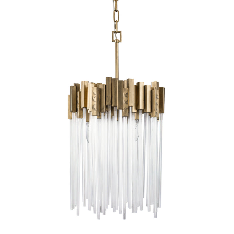 Three Light Pendant<br /><span style="color:#4AB0CE;">Entrega: 4-10 dias en USA</span><br /><span style="color:#4AB0CE;font-size:60%;">PREGUNTE POR ENTREGA EN PANAMA</span><br />Collection: Matrix<br />Finish: Havana Gold