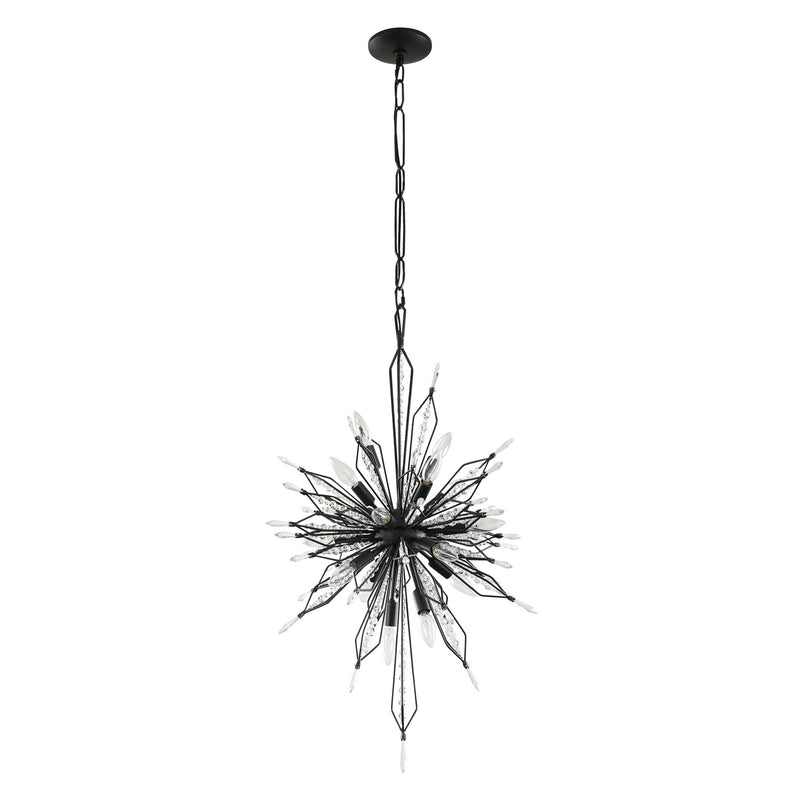 16 Light Foyer Pendant<br /><span style="color:#4AB0CE;">Entrega: 4-10 dias en USA</span><br /><span style="color:#4AB0CE;font-size:60%;">PREGUNTE POR ENTREGA EN PANAMA</span><br />Collection: Orbital<br />Finish: Carbon