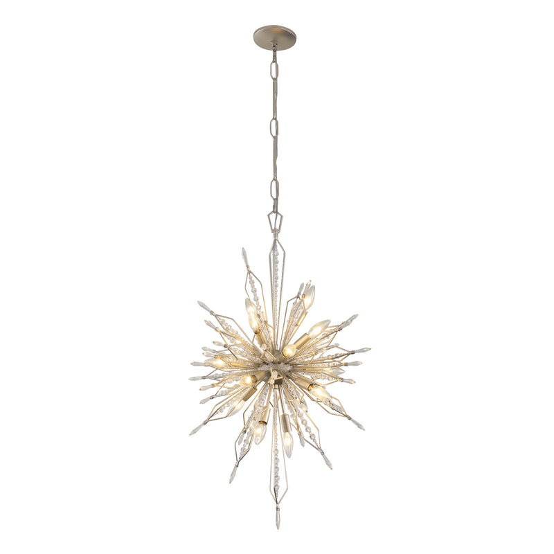 16 Light Foyer Pendant<br /><span style="color:#4AB0CE;">Entrega: 4-10 dias en USA</span><br /><span style="color:#4AB0CE;font-size:60%;">PREGUNTE POR ENTREGA EN PANAMA</span><br />Collection: Orbital<br />Finish: Gold Dust