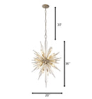 Varaluz - 311F16GD - 16 Light Foyer Pendant - Orbital - Gold Dust