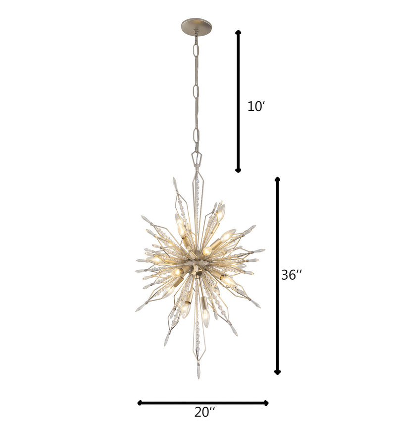 Varaluz - 311F16GD - 16 Light Foyer Pendant - Orbital - Gold Dust