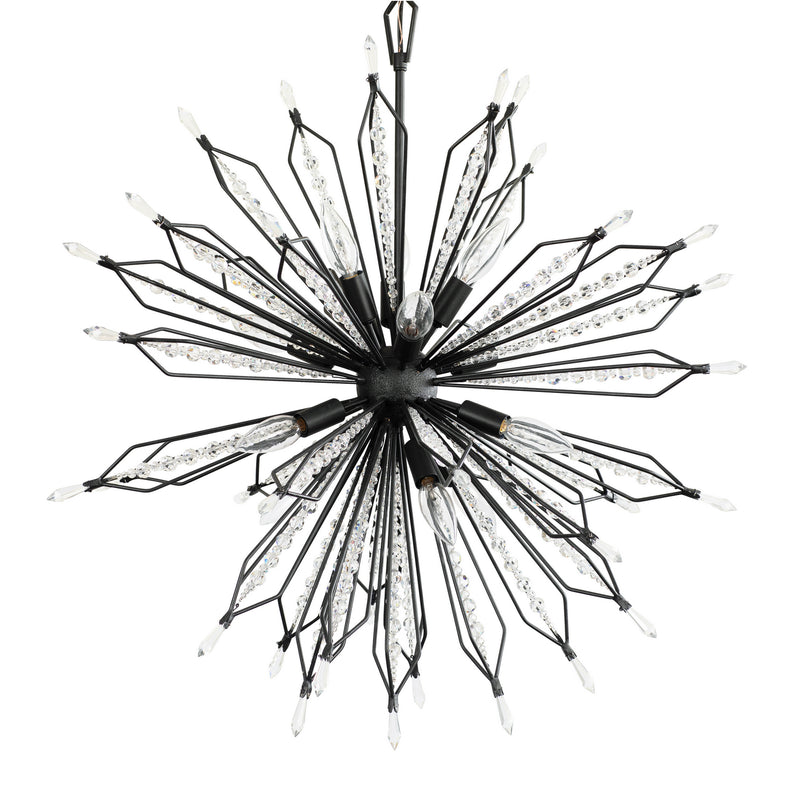 12 Light Pendant<br /><span style="color:#4AB0CE;">Entrega: 16-17 semanas en USA</span><br /><span style="color:#4AB0CE;font-size:60%;">PREGUNTE POR ENTREGA EN PANAMA</span><br />Collection: Orbital<br />Finish: Carbon