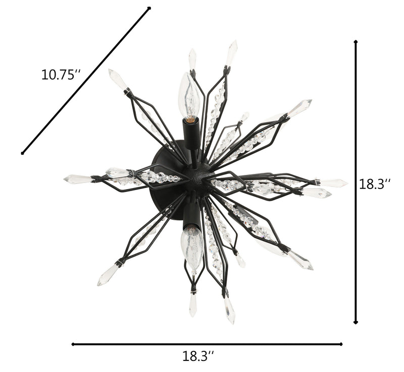 Varaluz - 311S04CB - Four Light Wall/Ceiling Light - Orbital - Carbon