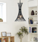 Varaluz - 320F03CBAG - Three Light Foyer Pendant - Rikki - Carboged Gold