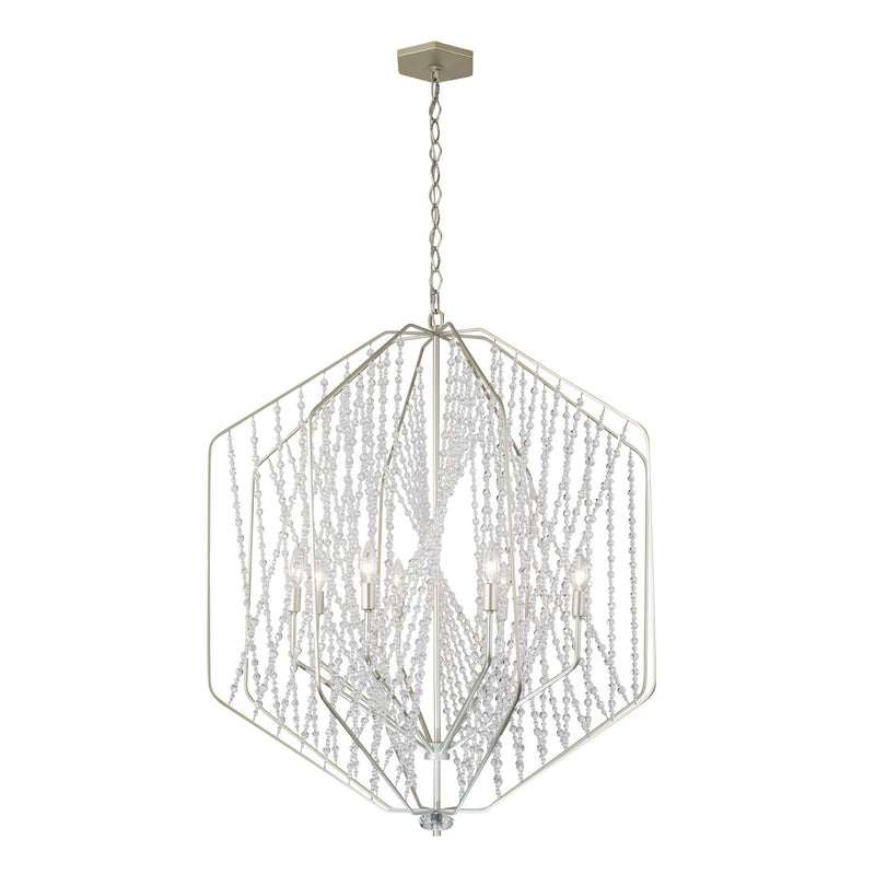 Six Light Pendant<br /><span style="color:#4AB0CE;">Entrega: 4-10 dias en USA</span><br /><span style="color:#4AB0CE;font-size:60%;">PREGUNTE POR ENTREGA EN PANAMA</span><br />Collection: Chelsea<br />Finish: Silverado