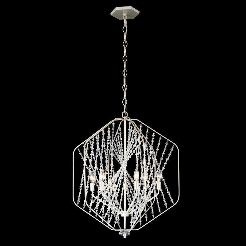 Six Light Pendant<br /><span style="color:#4AB0CE;">Entrega: 4-10 dias en USA</span><br /><span style="color:#4AB0CE;font-size:60%;">PREGUNTE POR ENTREGA EN PANAMA</span><br />Collection: Chelsea<br />Finish: Silverado