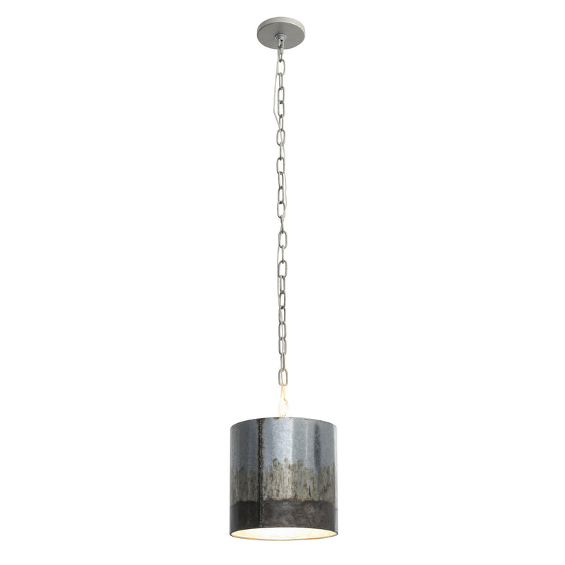 One Light Mini Pendant<br /><span style="color:#4AB0CE;">Entrega: 5-6 semanas en USA</span><br /><span style="color:#4AB0CE;font-size:60%;">PREGUNTE POR ENTREGA EN PANAMA</span><br />Collection: Cannery<br />Finish: Ombre Galvanized