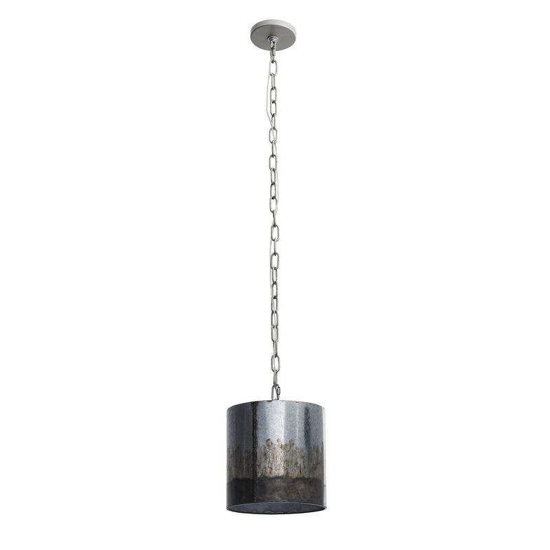 One Light Mini Pendant<br /><span style="color:#4AB0CE;">Entrega: 4-10 dias en USA</span><br /><span style="color:#4AB0CE;font-size:60%;">PREGUNTE POR ENTREGA EN PANAMA</span><br />Collection: Cannery<br />Finish: Ombre Galvanized
