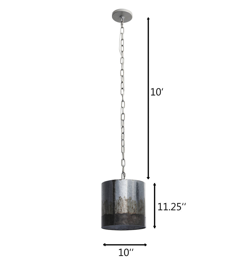 One Light Mini Pendant<br /><span style="color:#4AB0CE;">Entrega: 4-10 dias en USA</span><br /><span style="color:#4AB0CE;font-size:60%;">PREGUNTE POR ENTREGA EN PANAMA</span><br />Collection: Cannery<br />Finish: Ombre Galvanized