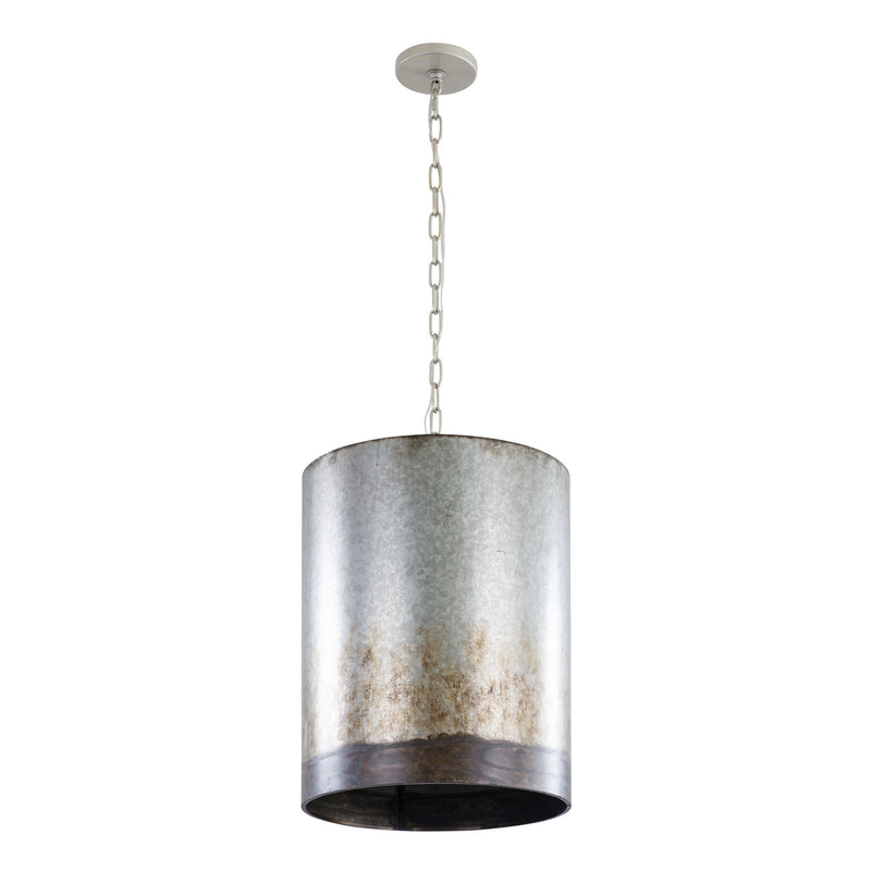 Three Light Pendant<br /><span style="color:#4AB0CE;">Entrega: 16-17 semanas en USA</span><br /><span style="color:#4AB0CE;font-size:60%;">PREGUNTE POR ENTREGA EN PANAMA</span><br />Collection: Cannery<br />Finish: Ombre Galvanized