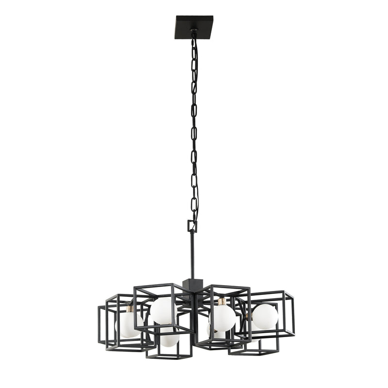 Eight Light Pendant<br /><span style="color:#4AB0CE;">Entrega: 4-10 dias en USA</span><br /><span style="color:#4AB0CE;font-size:60%;">PREGUNTE POR ENTREGA EN PANAMA</span><br />Collection: Plaza<br />Finish: Carbon/Havana Gold