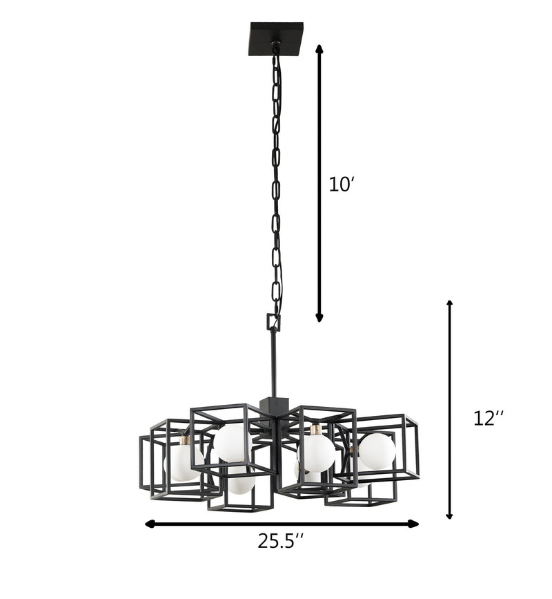 Eight Light Pendant<br /><span style="color:#4AB0CE;">Entrega: 4-10 dias en USA</span><br /><span style="color:#4AB0CE;font-size:60%;">PREGUNTE POR ENTREGA EN PANAMA</span><br />Collection: Plaza<br />Finish: Carbon/Havana Gold