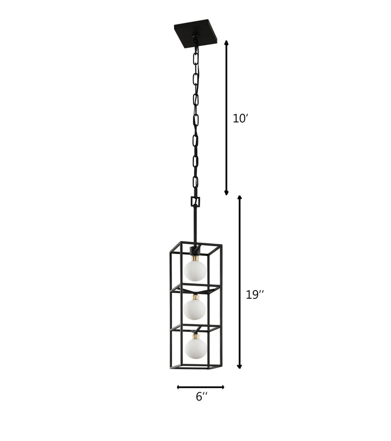 Varaluz - 325F03CBHG - Three Light Foyer Pendant - Plaza - Carbon/Havana Gold