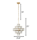 Varaluz - 329C06CG - Six Light Chandelier - Cubic - Calypso Gold