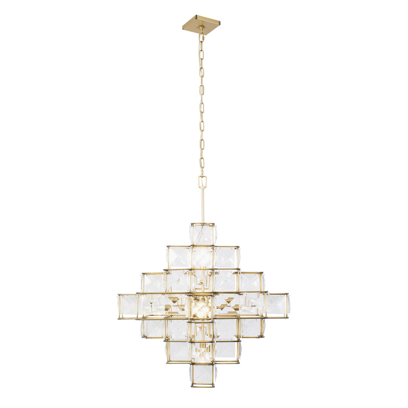 Six Light Chandelier<br /><span style="color:#4AB0CE;">Entrega: 4-10 dias en USA</span><br /><span style="color:#4AB0CE;font-size:60%;">PREGUNTE POR ENTREGA EN PANAMA</span><br />Collection: Cubic<br />Finish: Calypso Gold