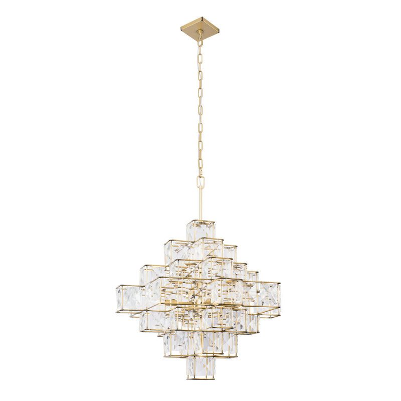 Six Light Chandelier<br /><span style="color:#4AB0CE;">Entrega: 4-10 dias en USA</span><br /><span style="color:#4AB0CE;font-size:60%;">PREGUNTE POR ENTREGA EN PANAMA</span><br />Collection: Cubic<br />Finish: Calypso Gold