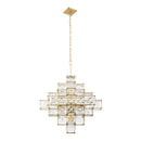 Six Light Chandelier<br /><span style="color:#4AB0CE;">Entrega: 4-10 dias en USA</span><br /><span style="color:#4AB0CE;font-size:60%;">PREGUNTE POR ENTREGA EN PANAMA</span><br />Collection: Cubic<br />Finish: Calypso Gold