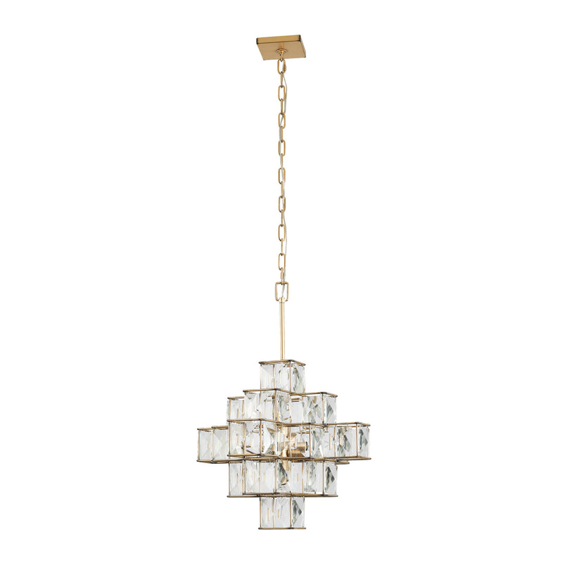 Six Light Pendant<br /><span style="color:#4AB0CE;">Entrega: 4-10 dias en USA</span><br /><span style="color:#4AB0CE;font-size:60%;">PREGUNTE POR ENTREGA EN PANAMA</span><br />Collection: Cubic<br />Finish: Calypso Gold