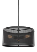 Three Light Pendant<br /><span style="color:#4AB0CE;">Entrega: 4-10 dias en USA</span><br /><span style="color:#4AB0CE;font-size:60%;">PREGUNTE POR ENTREGA EN PANAMA</span><br />Collection: Gereon<br />Finish: Black