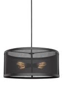 Four Light Pendant<br /><span style="color:#4AB0CE;">Entrega: 4-10 dias en USA</span><br /><span style="color:#4AB0CE;font-size:60%;">PREGUNTE POR ENTREGA EN PANAMA</span><br />Collection: Gereon<br />Finish: Black