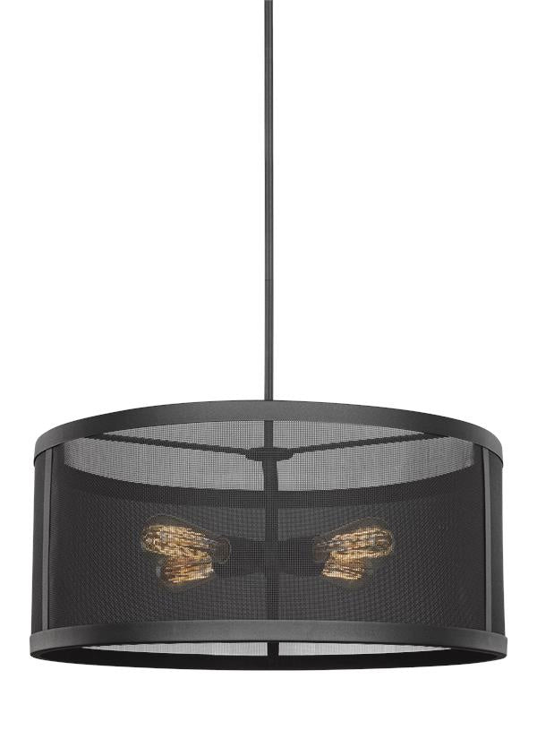 Four Light Pendant<br /><span style="color:#4AB0CE;">Entrega: 2-3 semanas en USA</span><br /><span style="color:#4AB0CE;font-size:60%;">PREGUNTE POR ENTREGA EN PANAMA</span><br />Collection: Gereon<br />Finish: Black