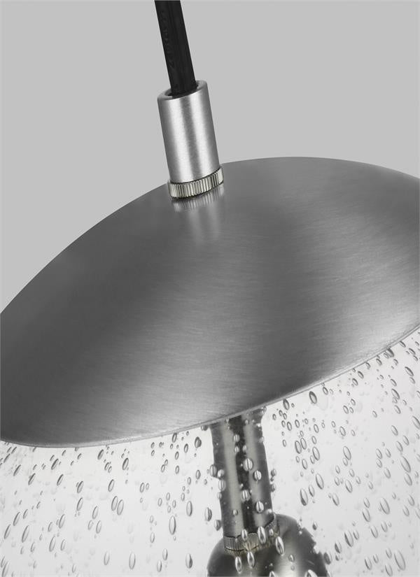 Visual Comfort Studio - 6801801EN7-04 - One Light Pendant - Leo - Hanging Globe - Satin Aluminum