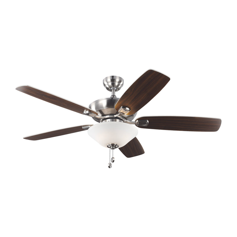 52" Ceiling Fan<br /><span style="color:#4AB0CE;">Entrega: 4-10 dias en USA</span><br /><span style="color:#4AB0CE;font-size:60%;">PREGUNTE POR ENTREGA EN PANAMA</span><br />Collection: Colony<br />Finish: Brushed Steel