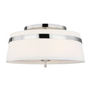 Three Light Semi-Flush Mount<br /><span style="color:#4AB0CE;">Entrega: 4-10 dias en USA</span><br /><span style="color:#4AB0CE;font-size:60%;">PREGUNTE POR ENTREGA EN PANAMA</span><br />Collection: Cordtlandt<br />Finish: Polished Nickel