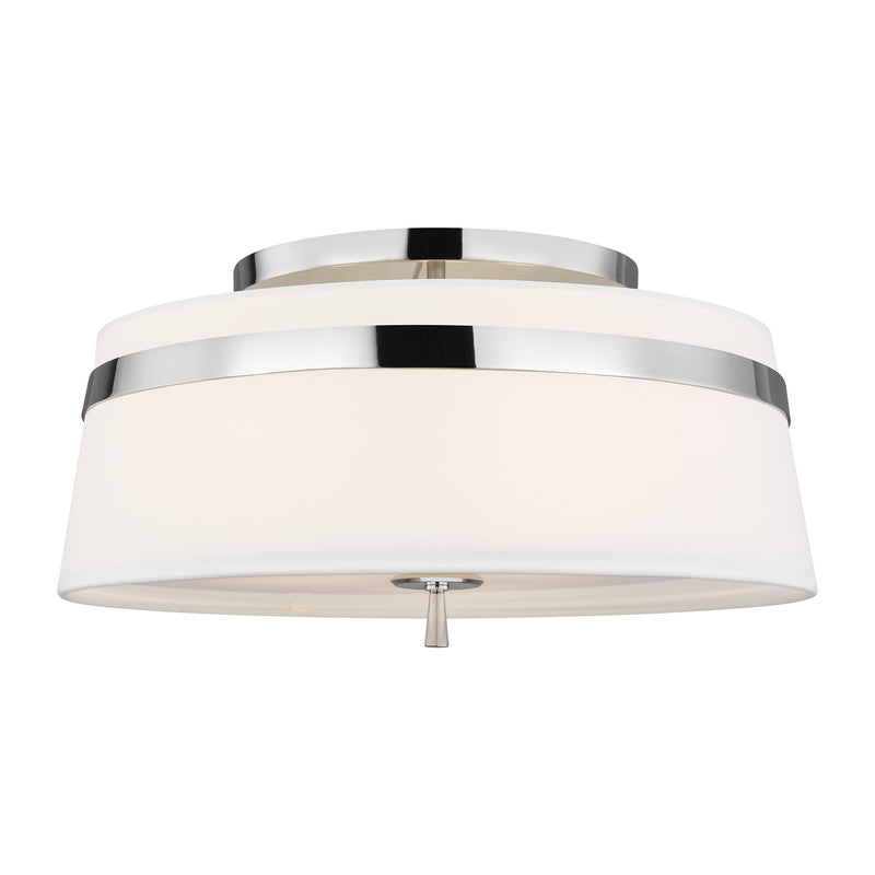 Three Light Semi-Flush Mount<br /><span style="color:#4AB0CE;">Entrega: 6-7 semanas en USA</span><br /><span style="color:#4AB0CE;font-size:60%;">PREGUNTE POR ENTREGA EN PANAMA</span><br />Collection: Cordtlandt<br />Finish: Polished Nickel