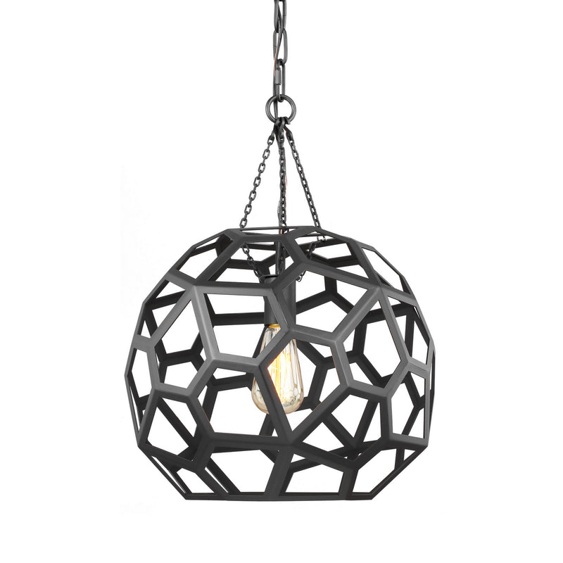 One Light Pendant<br /><span style="color:#4AB0CE;">Entrega: 4-10 dias en USA</span><br /><span style="color:#4AB0CE;font-size:60%;">PREGUNTE POR ENTREGA EN PANAMA</span><br />Collection: Feccetta<br />Finish: Midnight Black