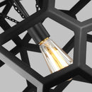 One Light Pendant<br /><span style="color:#4AB0CE;">Entrega: 4-10 dias en USA</span><br /><span style="color:#4AB0CE;font-size:60%;">PREGUNTE POR ENTREGA EN PANAMA</span><br />Collection: Feccetta<br />Finish: Midnight Black