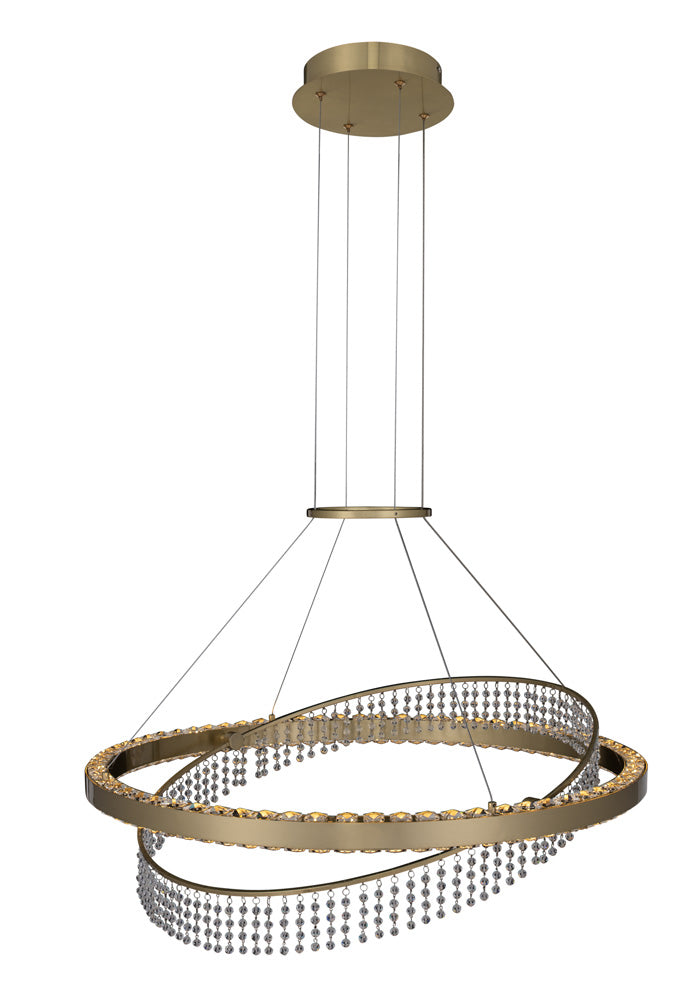 Allegri - 036356-039-FR001 - LED Pendant - Saturno - Brushed Brass