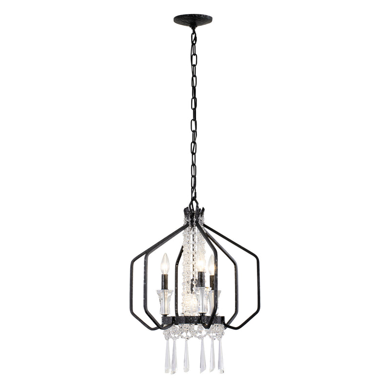 Four Light Pendant<br /><span style="color:#4AB0CE;">Entrega: 4-10 dias en USA</span><br /><span style="color:#4AB0CE;font-size:60%;">PREGUNTE POR ENTREGA EN PANAMA</span><br />Collection: Barcelona<br />Finish: Onyx