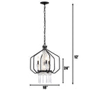 Four Light Pendant<br /><span style="color:#4AB0CE;">Entrega: 5-6 semanas en USA</span><br /><span style="color:#4AB0CE;font-size:60%;">PREGUNTE POR ENTREGA EN PANAMA</span><br />Collection: Barcelona<br />Finish: Onyx