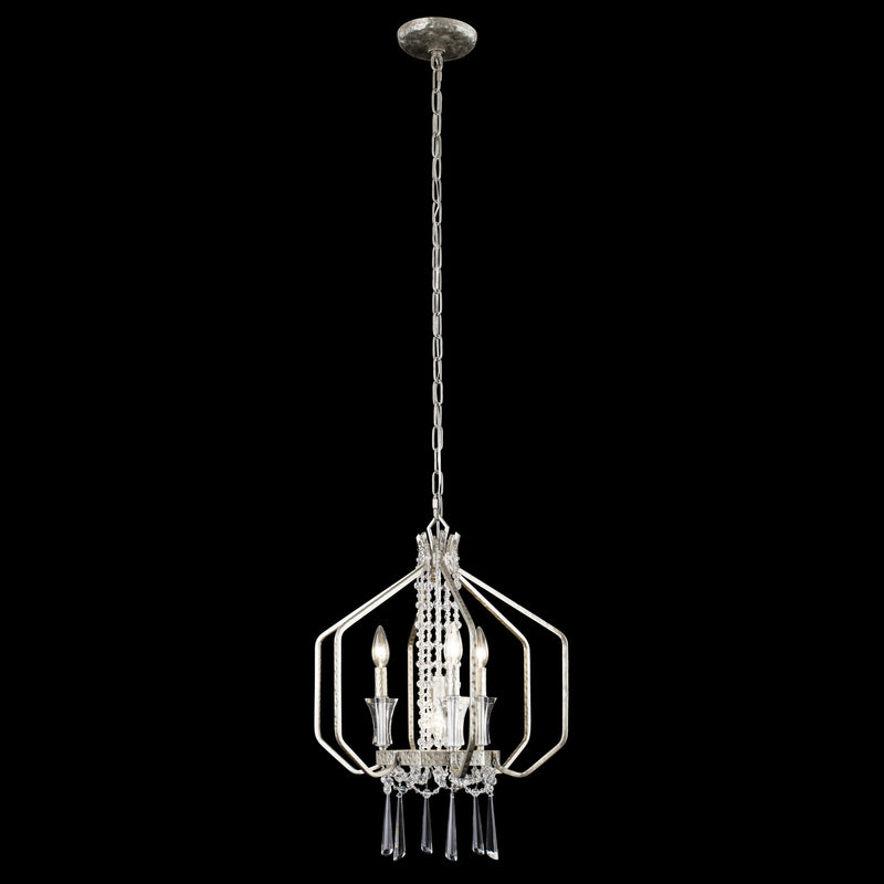 Four Light Pendant<br /><span style="color:#4AB0CE;">Entrega: 4-10 dias en USA</span><br /><span style="color:#4AB0CE;font-size:60%;">PREGUNTE POR ENTREGA EN PANAMA</span><br />Collection: Barcelona<br />Finish: Transcend Silver