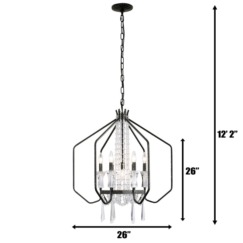 Seven Light Pendant<br /><span style="color:#4AB0CE;">Entrega: 4-10 dias en USA</span><br /><span style="color:#4AB0CE;font-size:60%;">PREGUNTE POR ENTREGA EN PANAMA</span><br />Collection: Barcelona<br />Finish: Onyx