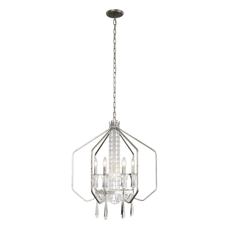 Seven Light Pendant<br /><span style="color:#4AB0CE;">Entrega: 4-10 dias en USA</span><br /><span style="color:#4AB0CE;font-size:60%;">PREGUNTE POR ENTREGA EN PANAMA</span><br />Collection: Barcelona<br />Finish: Transcend Silver