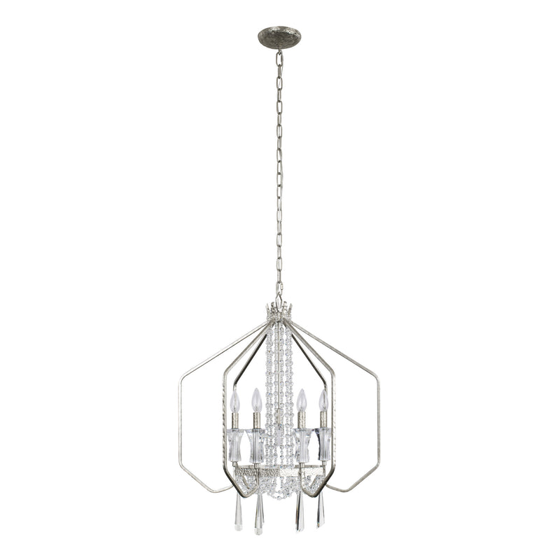 Seven Light Pendant<br /><span style="color:#4AB0CE;">Entrega: 4-10 dias en USA</span><br /><span style="color:#4AB0CE;font-size:60%;">PREGUNTE POR ENTREGA EN PANAMA</span><br />Collection: Barcelona<br />Finish: Transcend Silver