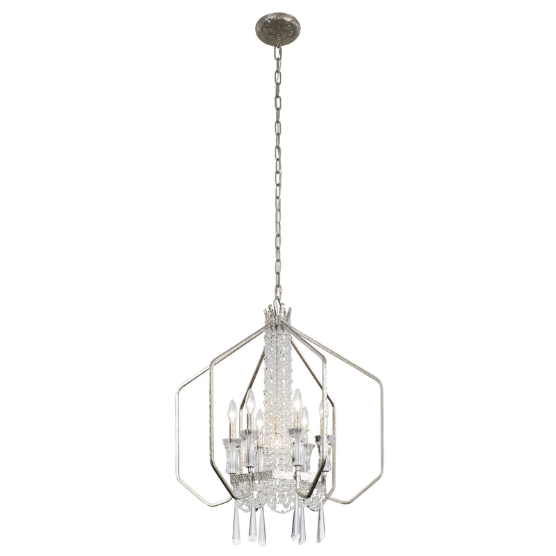 Seven Light Pendant<br /><span style="color:#4AB0CE;">Entrega: 4-10 dias en USA</span><br /><span style="color:#4AB0CE;font-size:60%;">PREGUNTE POR ENTREGA EN PANAMA</span><br />Collection: Barcelona<br />Finish: Transcend Silver