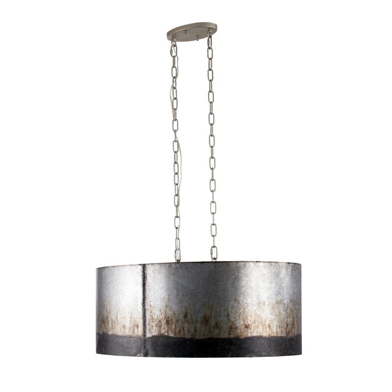 Six Light Pendant<br /><span style="color:#4AB0CE;">Entrega: 12-13 semanas en USA</span><br /><span style="color:#4AB0CE;font-size:60%;">PREGUNTE POR ENTREGA EN PANAMA</span><br />Collection: Cannery<br />Finish: Ombre Galvanized