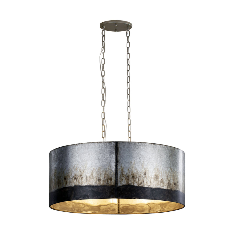 Six Light Pendant<br /><span style="color:#4AB0CE;">Entrega: 12-13 semanas en USA</span><br /><span style="color:#4AB0CE;font-size:60%;">PREGUNTE POR ENTREGA EN PANAMA</span><br />Collection: Cannery<br />Finish: Ombre Galvanized