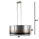 Varaluz - 323N06OG - Six Light Pendant - Cannery - Ombre Galvanized