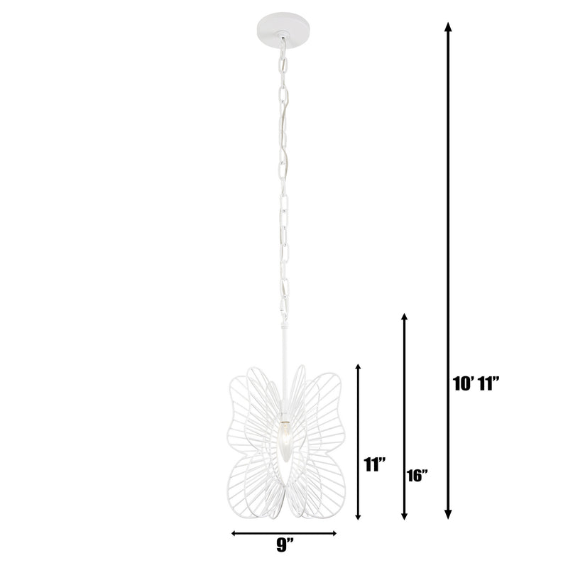 Varaluz - 330M01WH - One Light Mini Pendant - Monarch - White